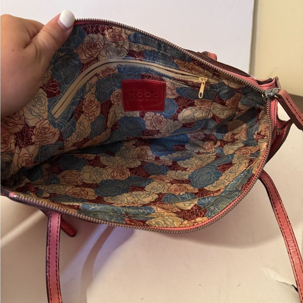 HOBO Red Leather Shoulder Bag - Picture 2 of 5